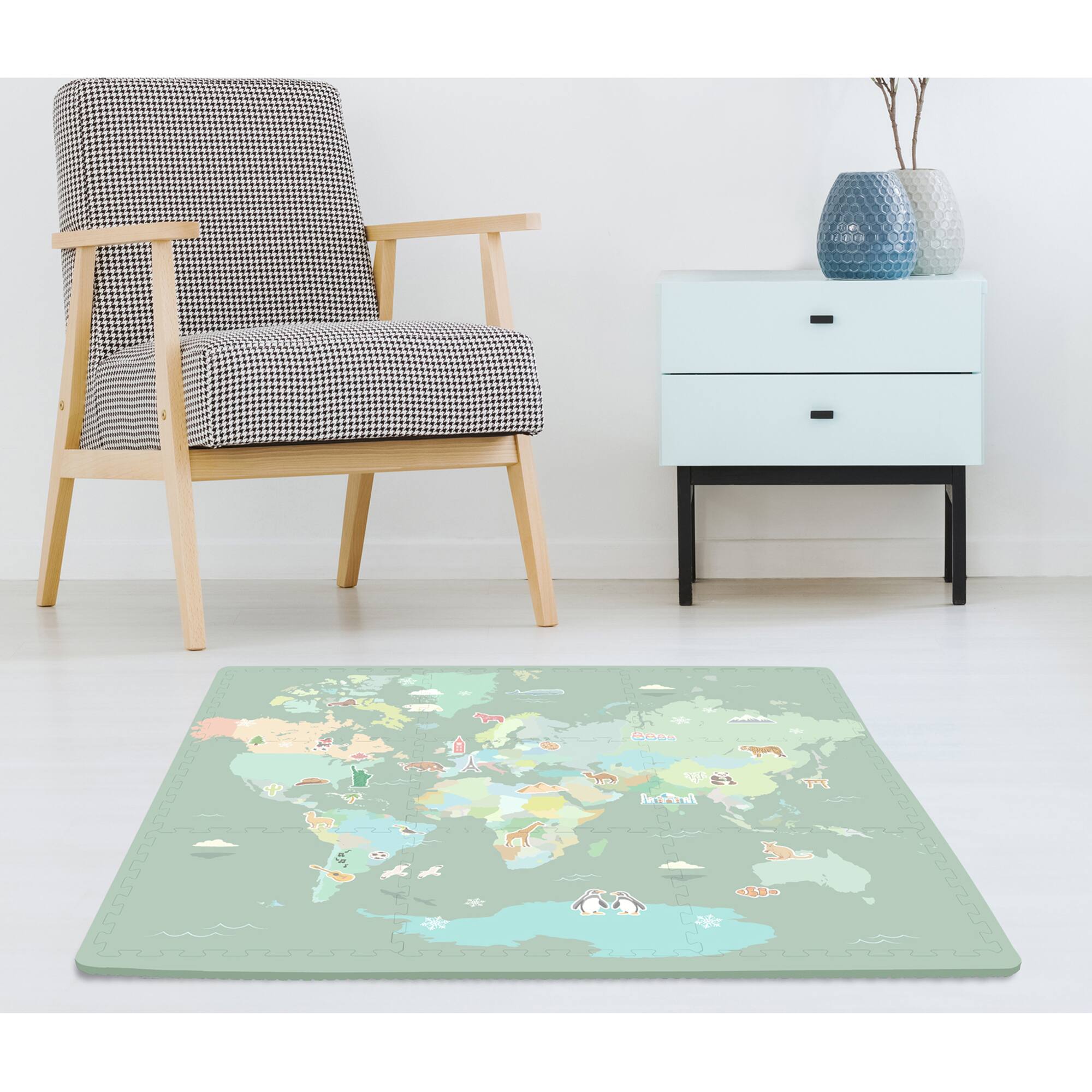 FloorPops Around the World Interlocking Floor Tiles